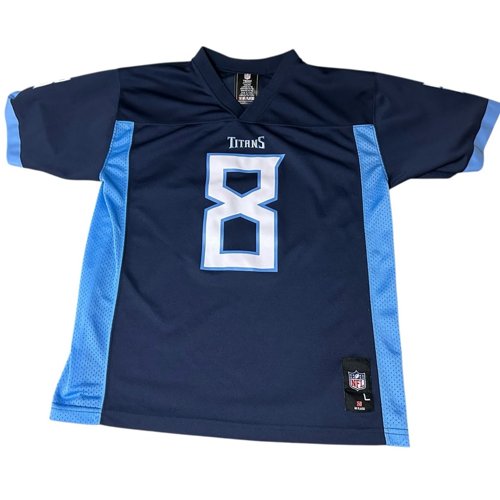 NFL Aparel Boys Tennesee Titans Marcus Mariota Home Jersey‎ Size Large